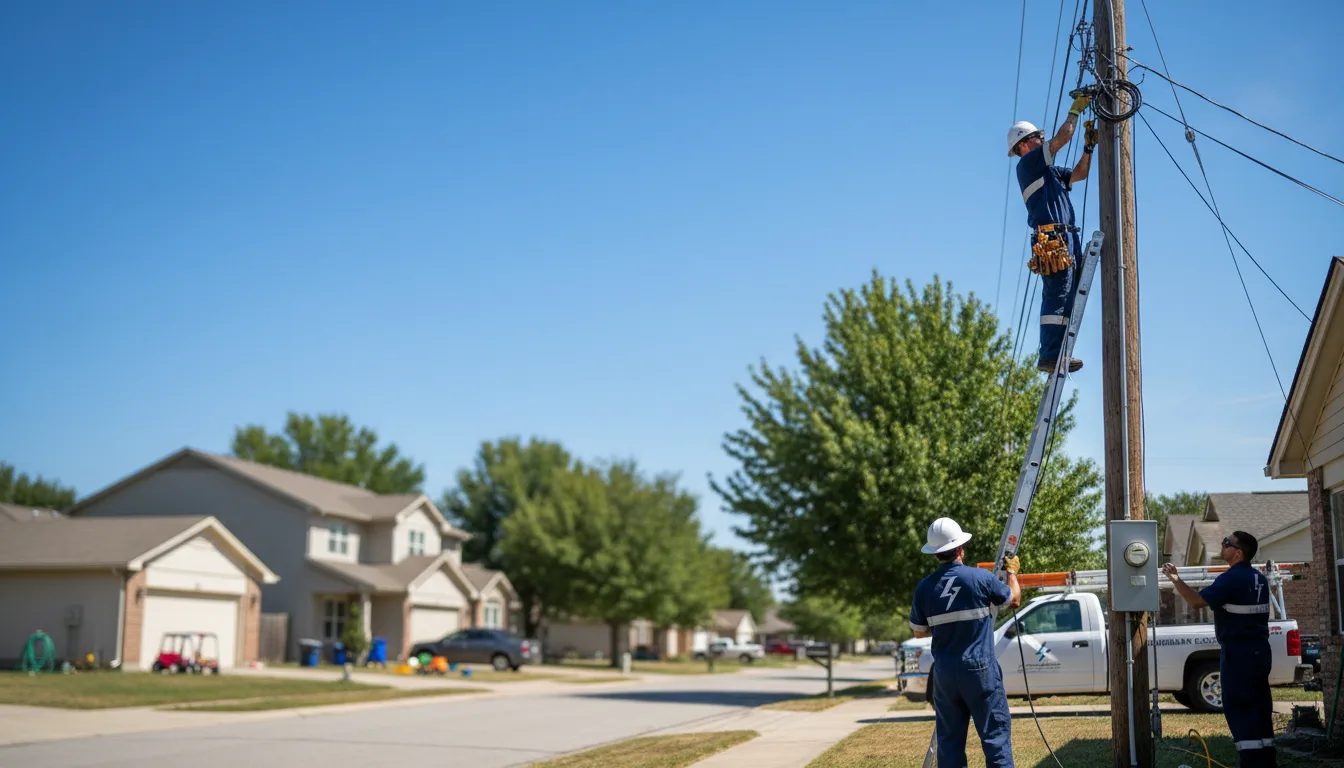 Residential electrician providing installation services in Granada, MN
